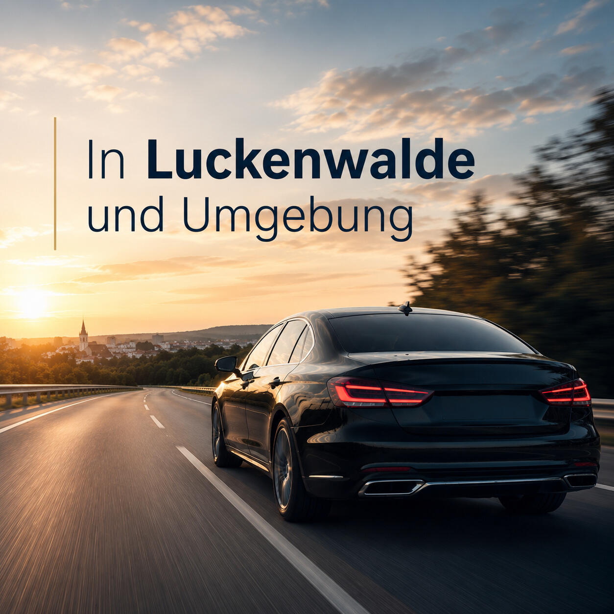 Luxusfahrt bei Sonnenuntergang in Luckenwalde Luxusfahrt bei Sonnenuntergang in Luckenwalde
